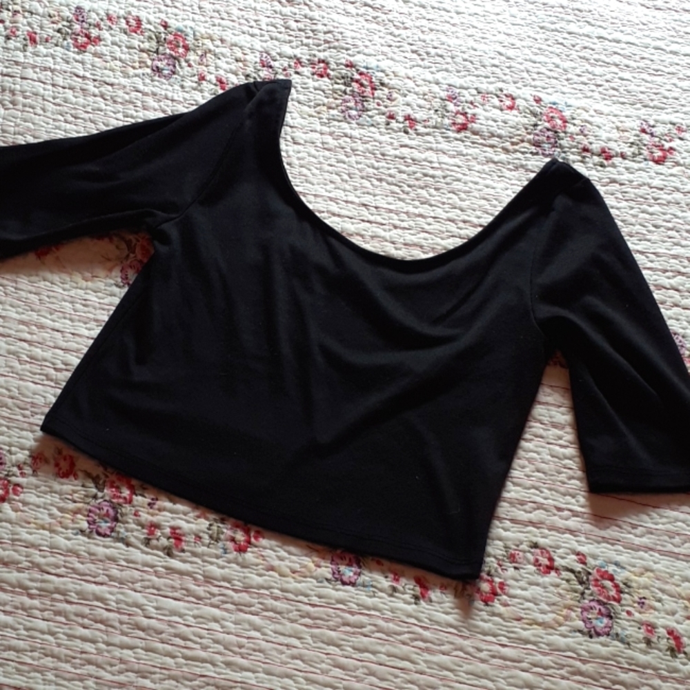 Black Crop Top
